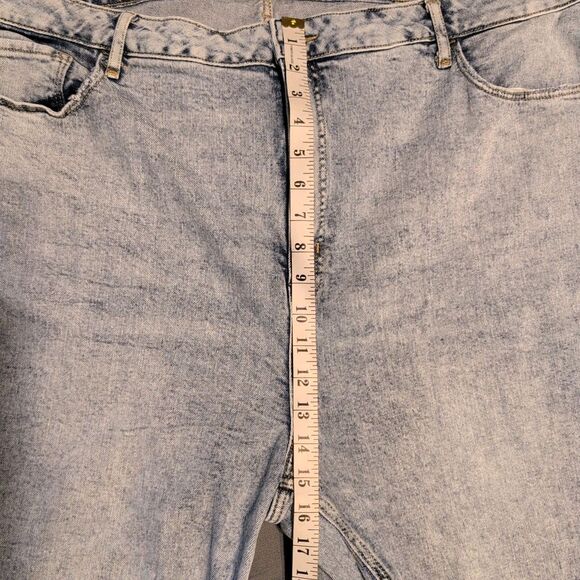 Old Navy Extra High-Rise Wide Leg Blue Jeans Women's 24 (Measures 23) Flare - Picture 8 of 10